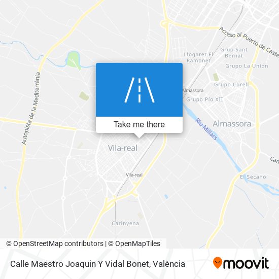 Calle Maestro Joaquin Y Vidal Bonet map