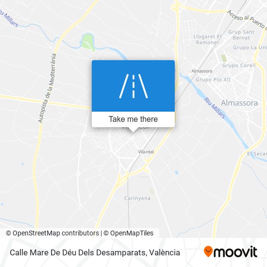 Calle Mare De Déu Dels Desamparats map