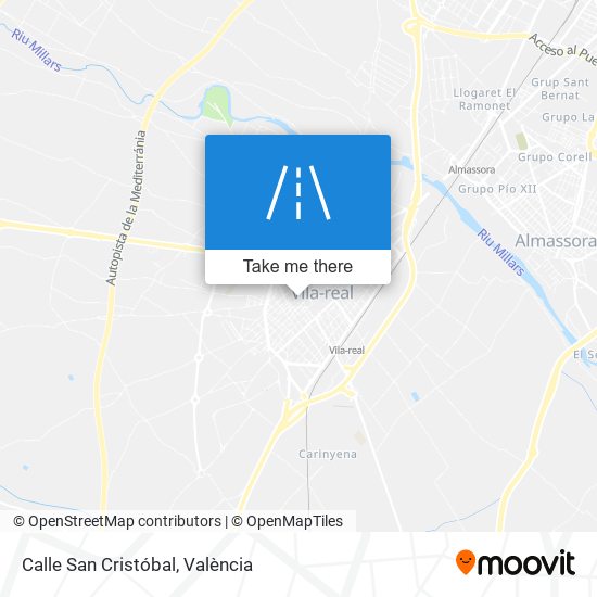 Calle San Cristóbal map