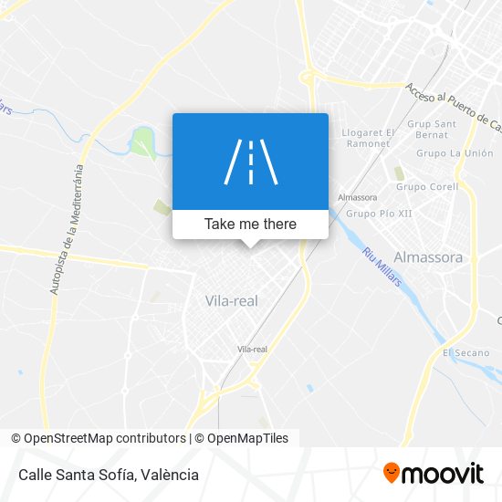 Calle Santa Sofía map