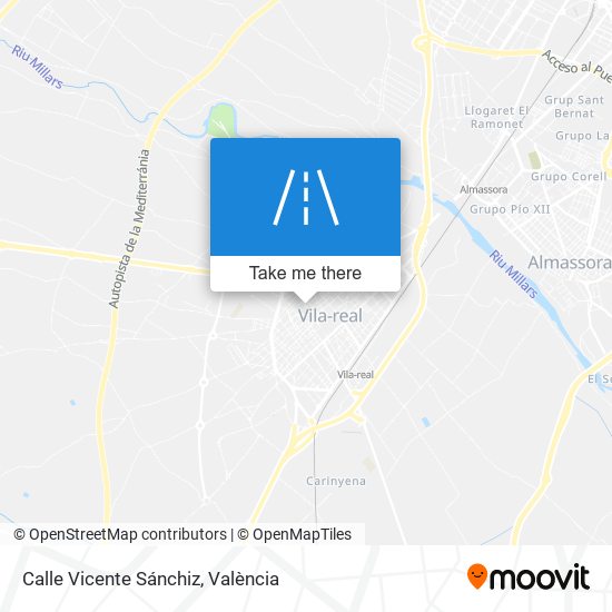 Calle Vicente Sánchiz map