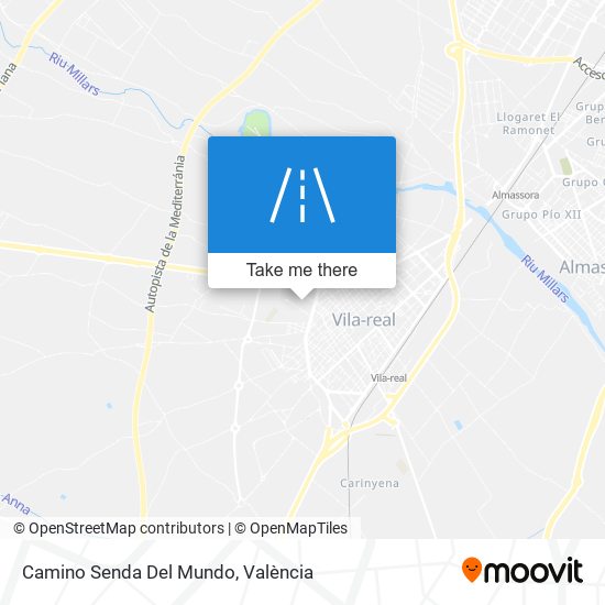 Camino Senda Del Mundo map