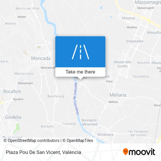 Plaza Pou De San Vicent map
