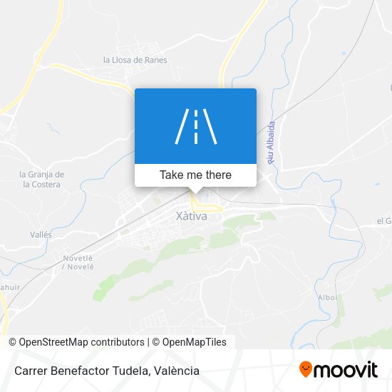 Carrer Benefactor Tudela map