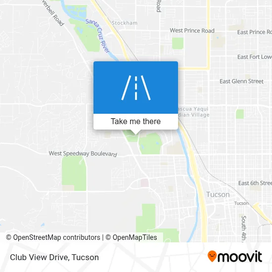 Club View Drive map