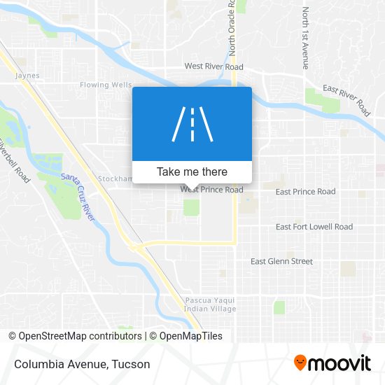 Mapa de Columbia Avenue