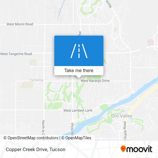 Copper Creek Drive map