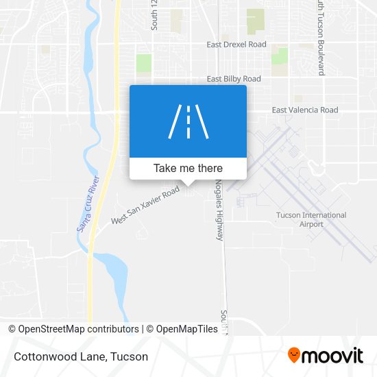 Cottonwood Lane map