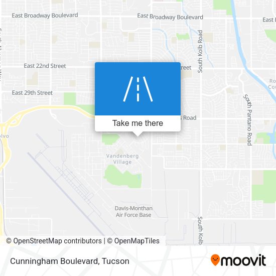 Cunningham Boulevard map