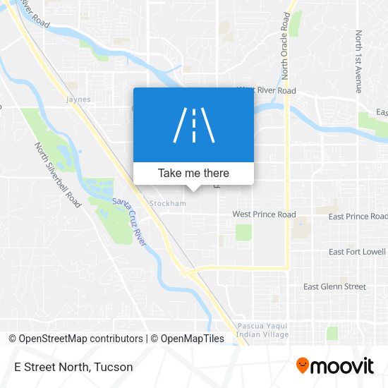 Mapa de E Street North