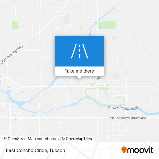 East Concho Circle map