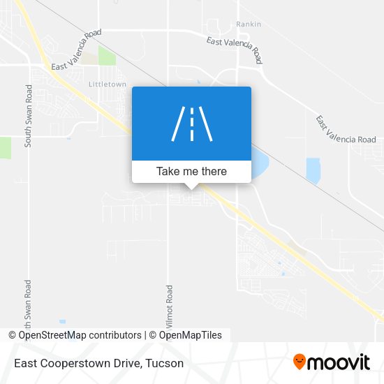 East Cooperstown Drive map