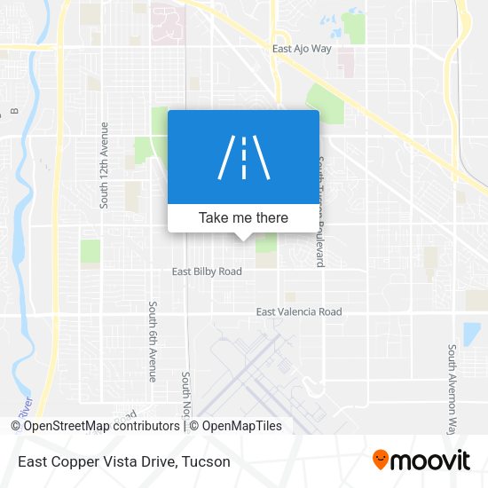 East Copper Vista Drive map