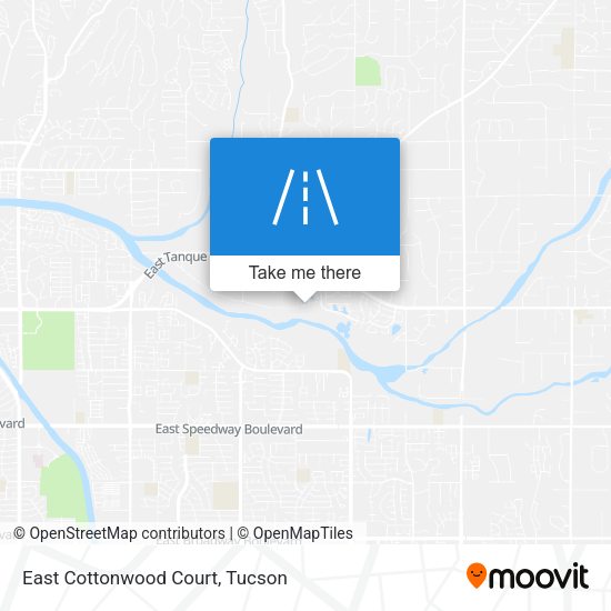 East Cottonwood Court map