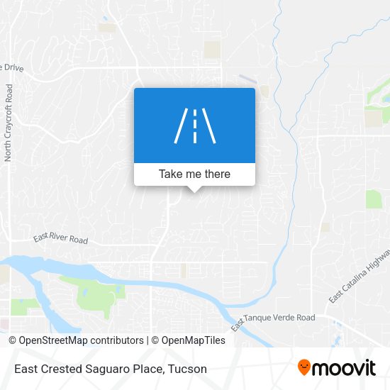 Mapa de East Crested Saguaro Place