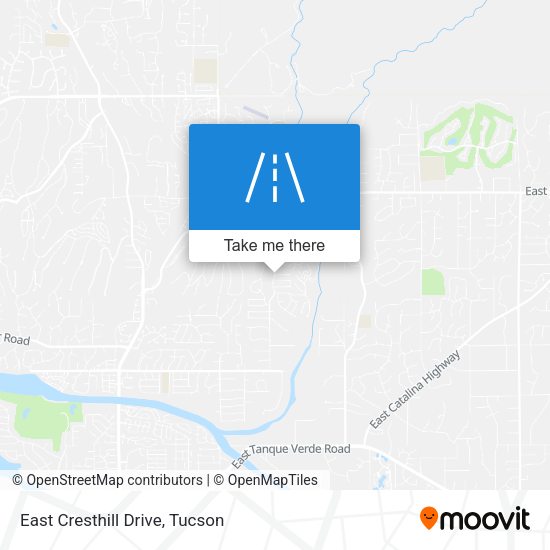 Mapa de East Cresthill Drive