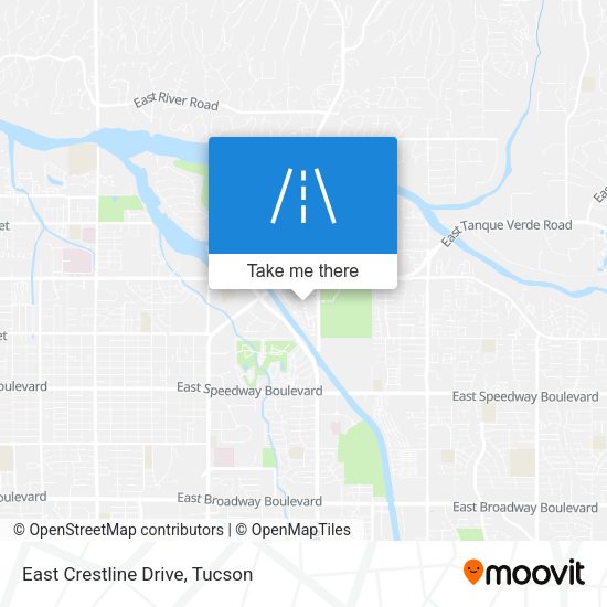 East Crestline Drive map