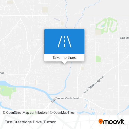 Mapa de East Crestridge Drive