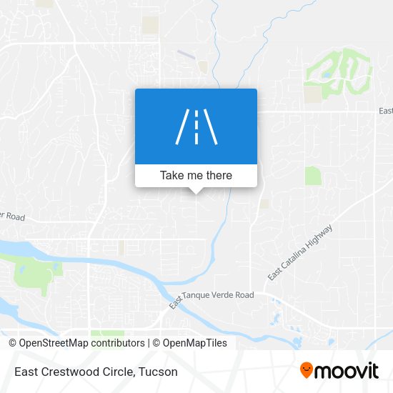 East Crestwood Circle map