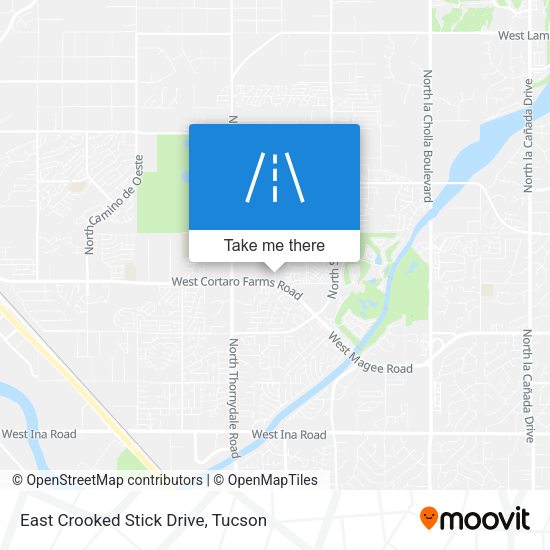 East Crooked Stick Drive map
