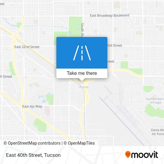 Mapa de East 40th Street