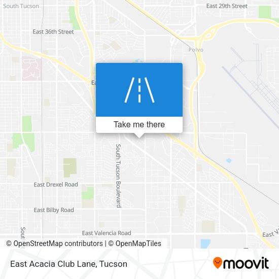 East Acacia Club Lane map
