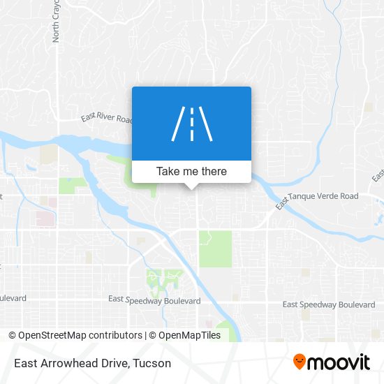 East Arrowhead Drive map