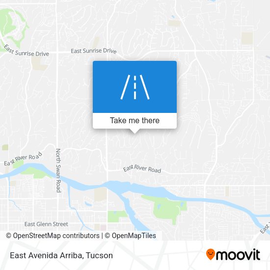 East Avenida Arriba map