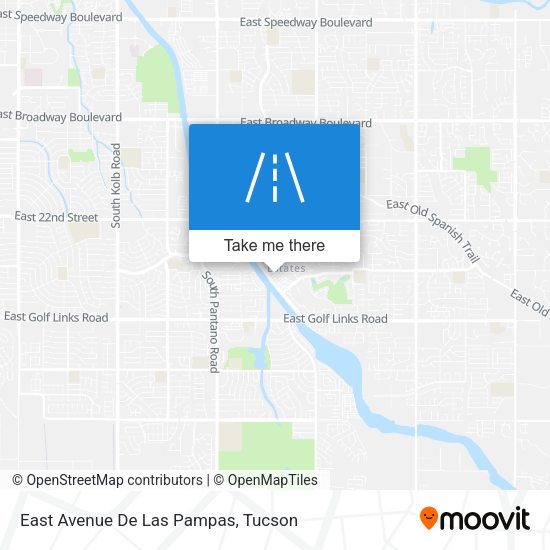 East Avenue De Las Pampas map