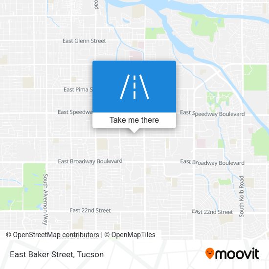 Mapa de East Baker Street