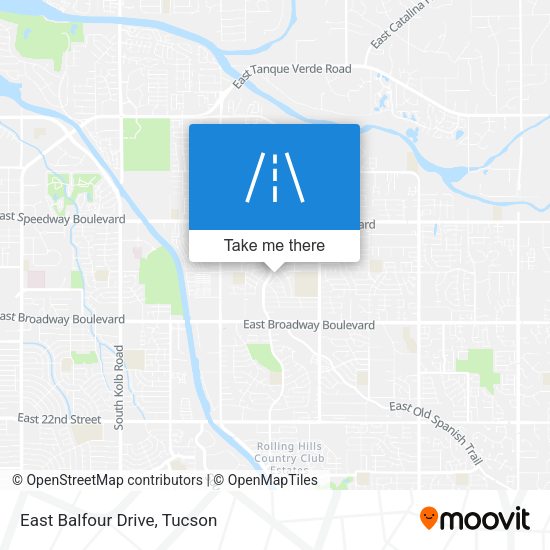 East Balfour Drive map
