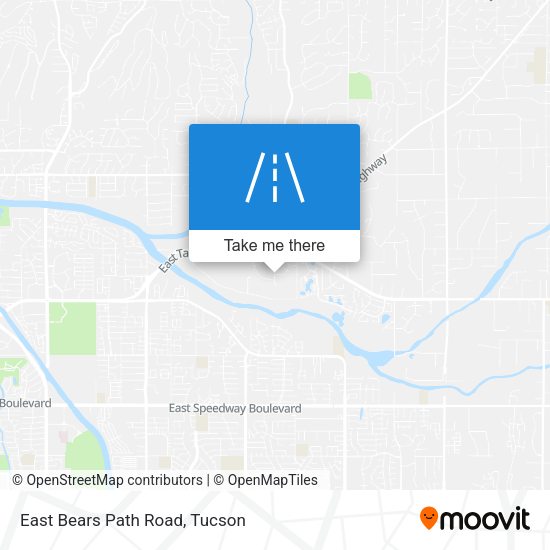 East Bears Path Road map
