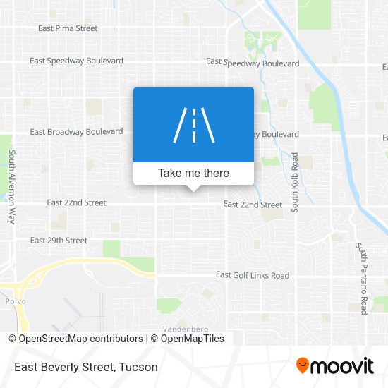 East Beverly Street map