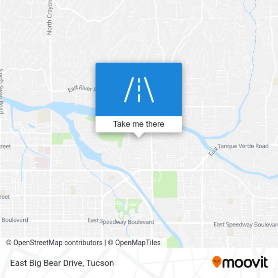 East Big Bear Drive map