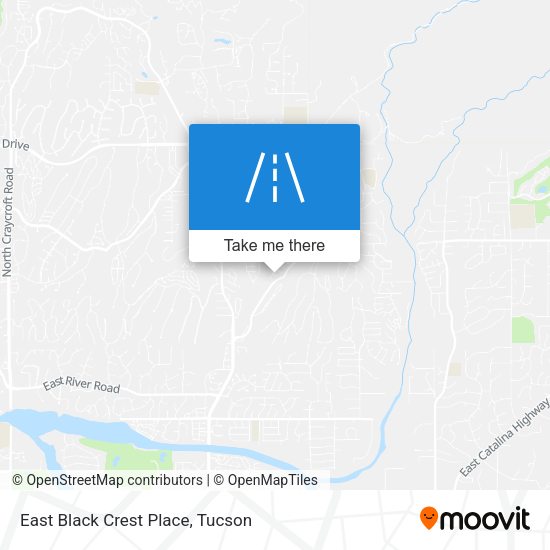 Mapa de East Black Crest Place