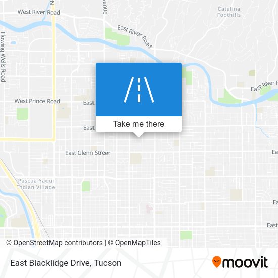 East Blacklidge Drive map
