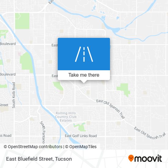 East Bluefield Street map