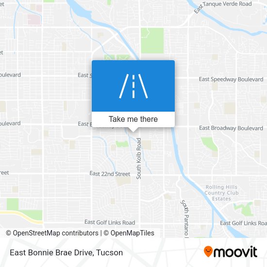 East Bonnie Brae Drive map