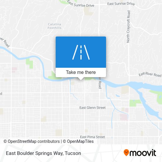 Mapa de East Boulder Springs Way