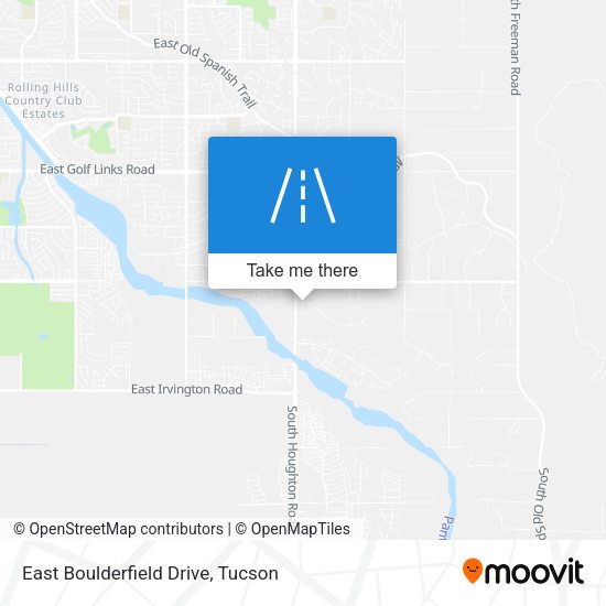 Mapa de East Boulderfield Drive