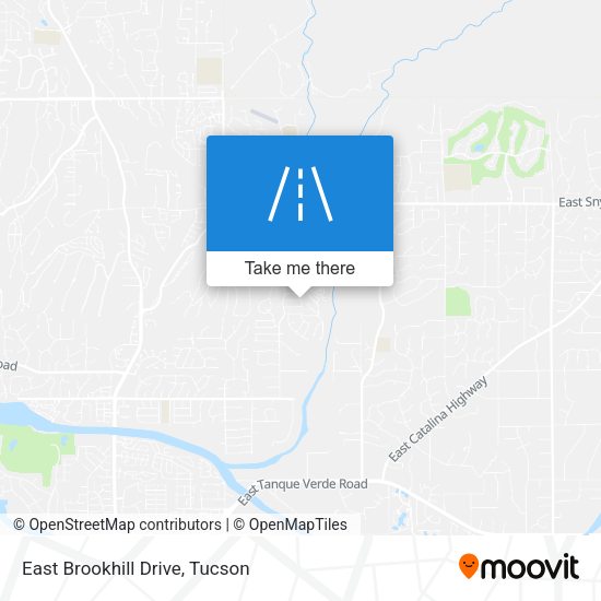 Mapa de East Brookhill Drive