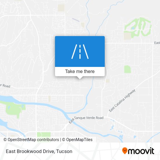 East Brookwood Drive map
