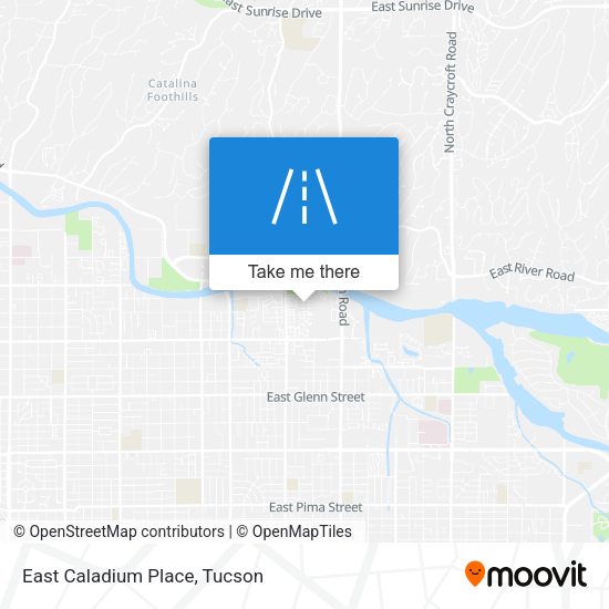 East Caladium Place map