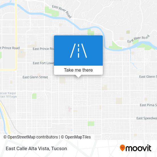 East Calle Alta Vista map