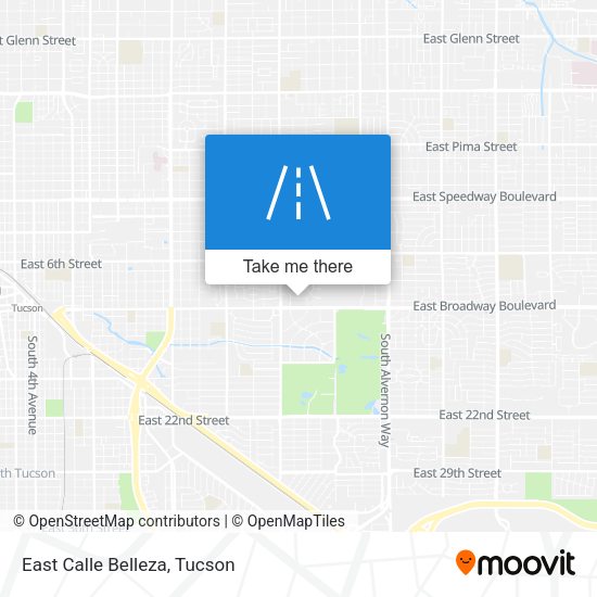 Mapa de East Calle Belleza