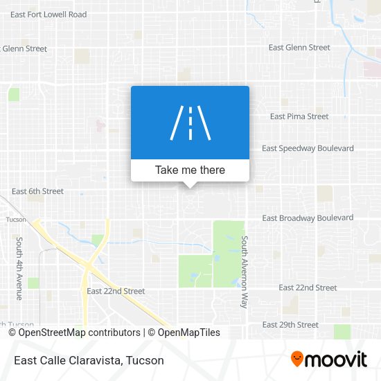 Mapa de East Calle Claravista