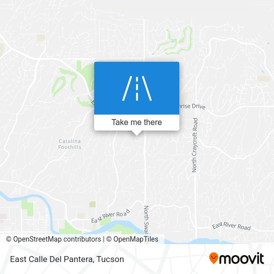 East Calle Del Pantera map