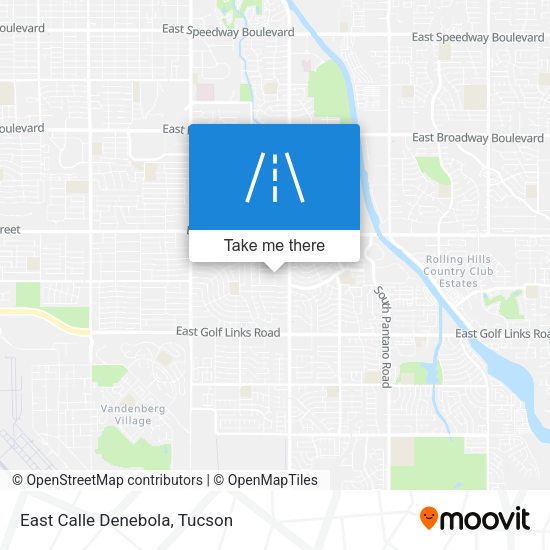 East Calle Denebola map