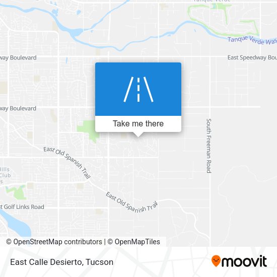East Calle Desierto map