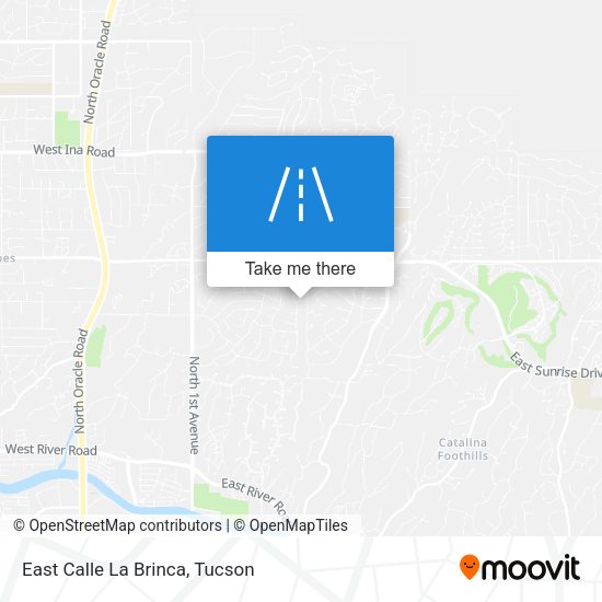 Mapa de East Calle La Brinca
